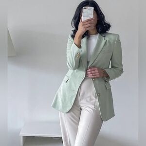 Zara mint green blazer
